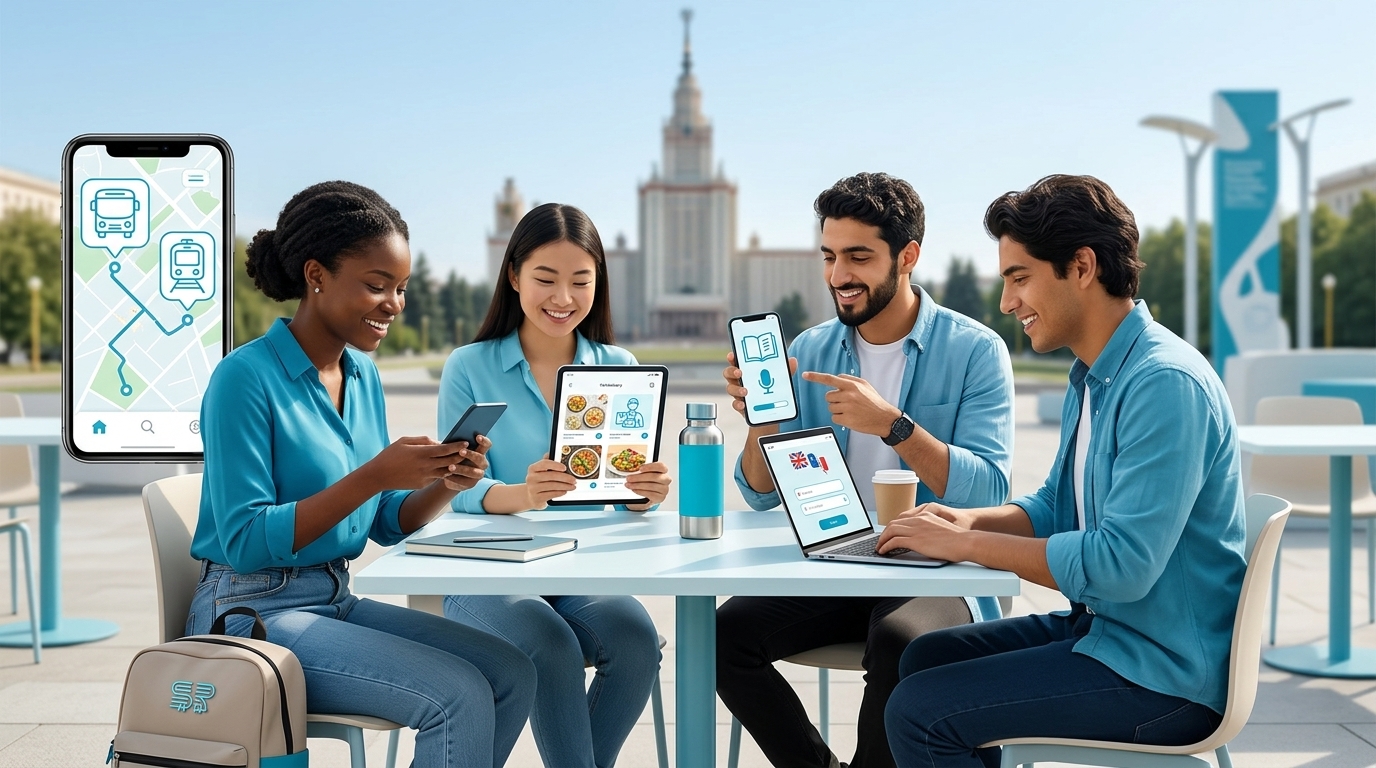 أفضل تطبيقات الطلاب الأجانب في روسيا 2026 – دليل شامل للدراسة والحياة اليومية