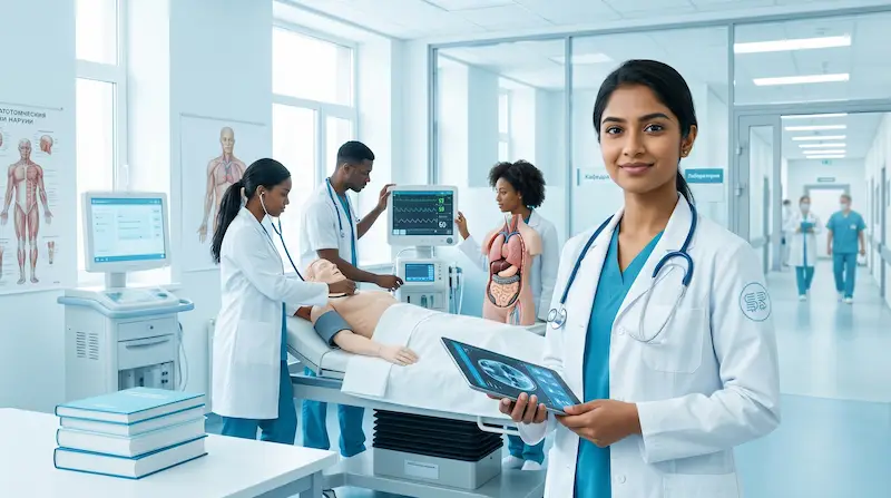 طلاب الطب العام يدرسون في الجامعات الروسية